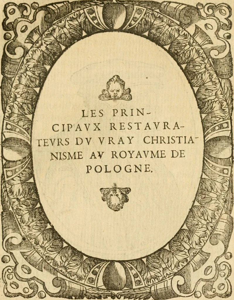 An illustration from Les vrais povrtraits des hommes illvstres en piete et doctrine : dv trauail desquels Diev s'est serui en ces derniers temps, pour remettre sus la vraye Religion en diuers pays de la chrestienté : auec les descriptions de leur vie & de leurs faits plus memorables : plvs, qvaranteqvatre emblemes chrestiens, 1581, leaf 232