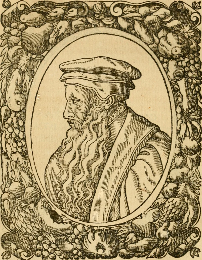 An illustration from Les vrais povrtraits des hommes illvstres en piete et doctrine : dv trauail desquels Diev s'est serui en ces derniers temps, pour remettre sus la vraye Religion en diuers pays de la chrestienté : auec les descriptions de leur vie & de leurs faits plus memorables : plvs, qvaranteqvatre emblemes chrestiens, 1581, leaf 233