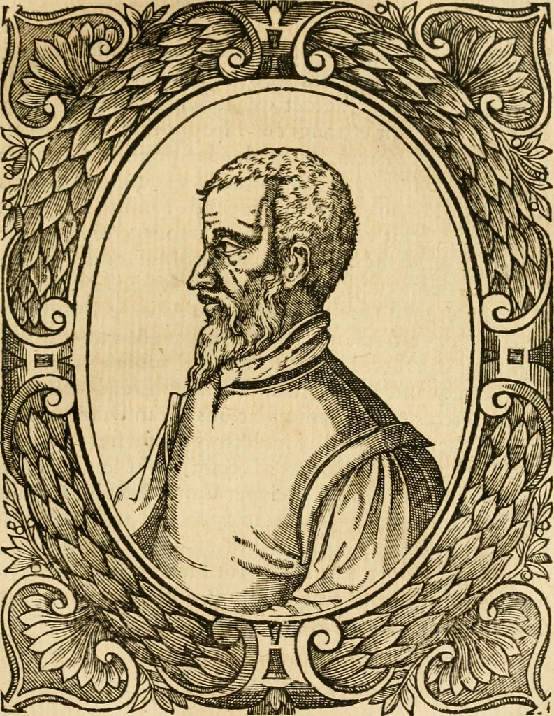 An illustration from Les vrais povrtraits des hommes illvstres en piete et doctrine : dv trauail desquels Diev s'est serui en ces derniers temps, pour remettre sus la vraye Religion en diuers pays de la chrestienté : auec les descriptions de leur vie & de leurs faits plus memorables : plvs, qvaranteqvatre emblemes chrestiens, 1581, leaf 250