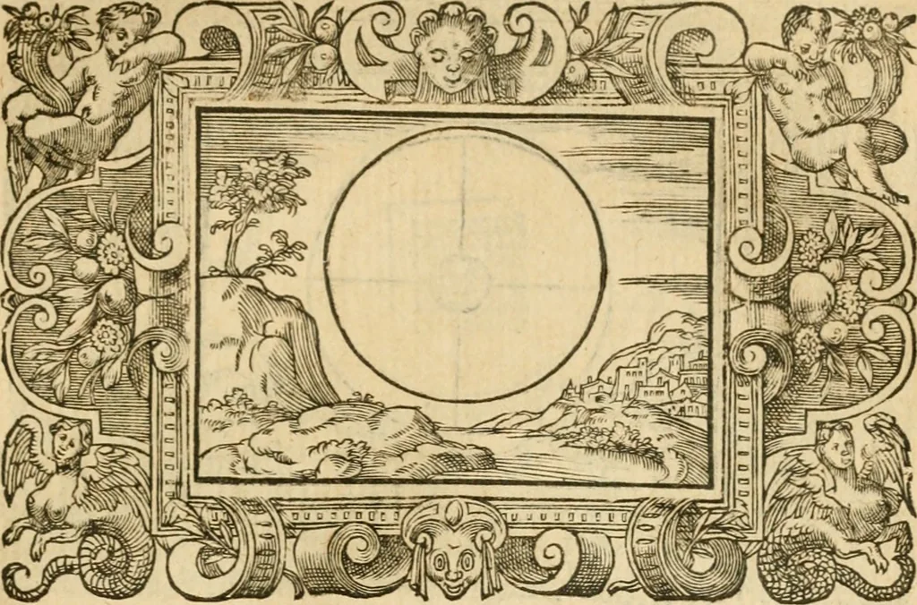 An illustration from Les vrais povrtraits des hommes illvstres en piete et doctrine : dv trauail desquels Diev s'est serui en ces derniers temps, pour remettre sus la vraye Religion en diuers pays de la chrestienté : auec les descriptions de leur vie & de leurs faits plus memorables : plvs, qvaranteqvatre emblemes chrestiens, 1581, leaf 252