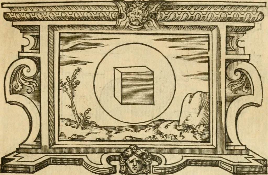 An illustration from Les vrais povrtraits des hommes illvstres en piete et doctrine : dv trauail desquels Diev s'est serui en ces derniers temps, pour remettre sus la vraye Religion en diuers pays de la chrestienté : auec les descriptions de leur vie & de leurs faits plus memorables : plvs, qvaranteqvatre emblemes chrestiens, 1581, leaf 254