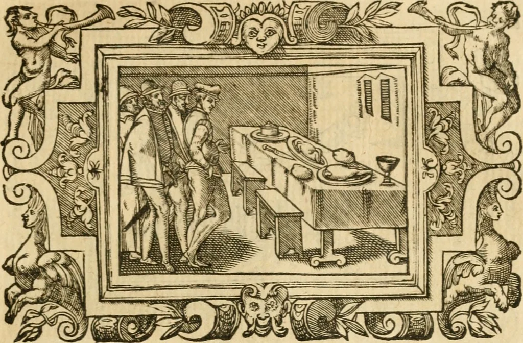 An illustration from Les vrais povrtraits des hommes illvstres en piete et doctrine : dv trauail desquels Diev s'est serui en ces derniers temps, pour remettre sus la vraye Religion en diuers pays de la chrestienté : auec les descriptions de leur vie & de leurs faits plus memorables : plvs, qvaranteqvatre emblemes chrestiens, 1581, leaf 258