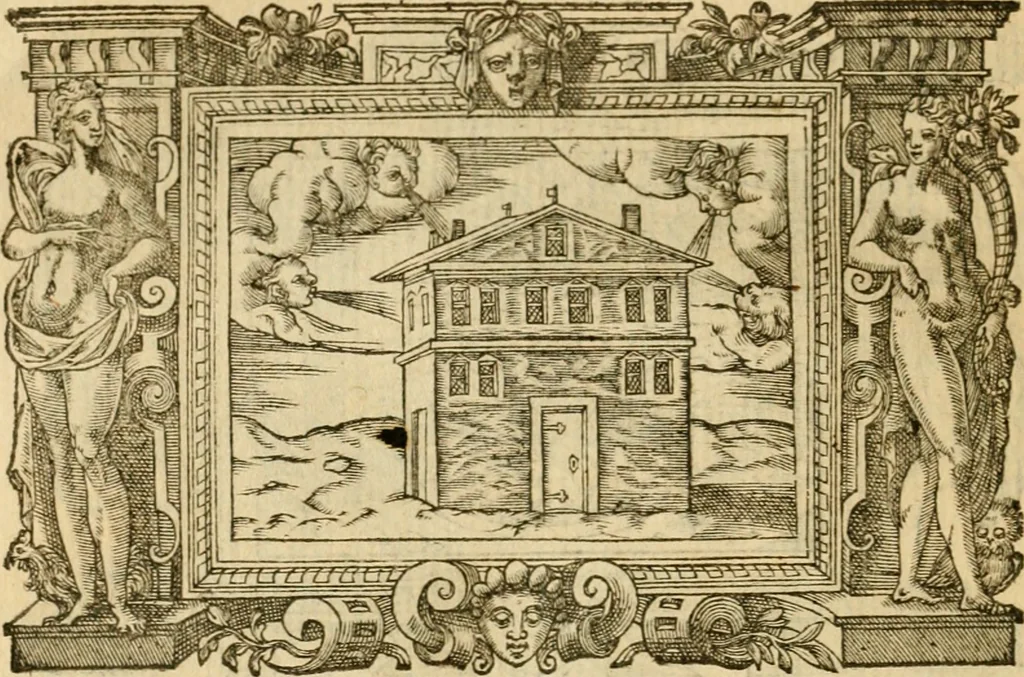 An illustration from Les vrais povrtraits des hommes illvstres en piete et doctrine : dv trauail desquels Diev s'est serui en ces derniers temps, pour remettre sus la vraye Religion en diuers pays de la chrestienté : auec les descriptions de leur vie & de leurs faits plus memorables : plvs, qvaranteqvatre emblemes chrestiens, 1581, leaf 269