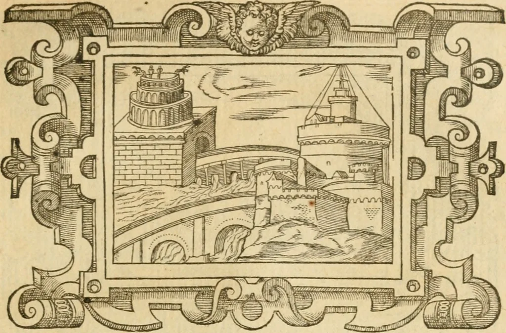 An illustration from Les vrais povrtraits des hommes illvstres en piete et doctrine : dv trauail desquels Diev s'est serui en ces derniers temps, pour remettre sus la vraye Religion en diuers pays de la chrestienté : auec les descriptions de leur vie & de leurs faits plus memorables : plvs, qvaranteqvatre emblemes chrestiens, 1581, leaf 276