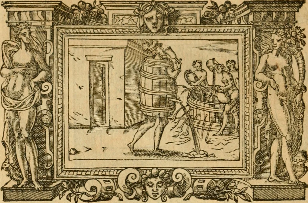 An illustration from Les vrais povrtraits des hommes illvstres en piete et doctrine : dv trauail desquels Diev s'est serui en ces derniers temps, pour remettre sus la vraye Religion en diuers pays de la chrestienté : auec les descriptions de leur vie & de leurs faits plus memorables : plvs, qvaranteqvatre emblemes chrestiens, 1581, leaf 289