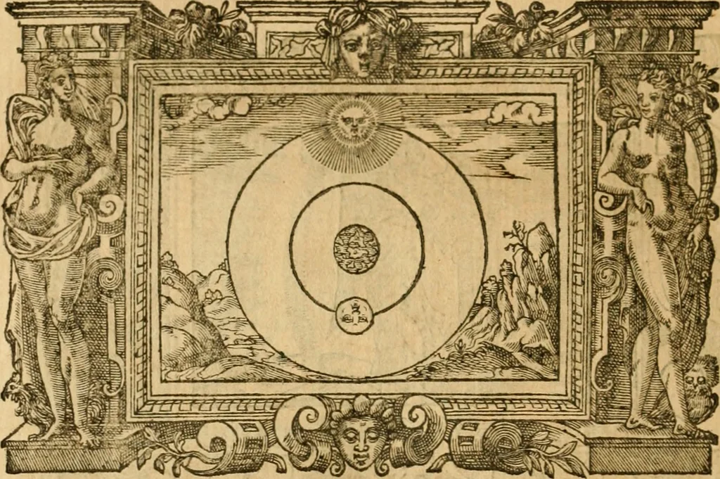 An illustration from Les vrais povrtraits des hommes illvstres en piete et doctrine : dv trauail desquels Diev s'est serui en ces derniers temps, pour remettre sus la vraye Religion en diuers pays de la chrestienté : auec les descriptions de leur vie & de leurs faits plus memorables : plvs, qvaranteqvatre emblemes chrestiens, 1581, leaf 291