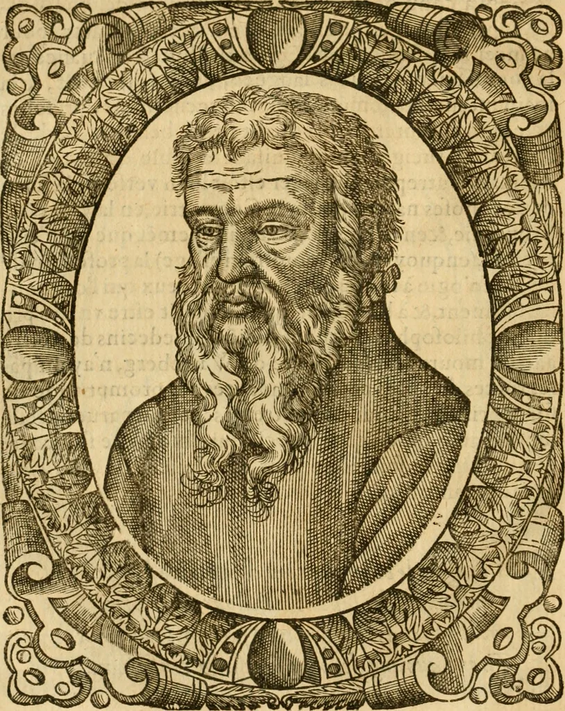 An illustration from Les vrais povrtraits des hommes illvstres en piete et doctrine : dv trauail desquels Diev s'est serui en ces derniers temps, pour remettre sus la vraye Religion en diuers pays de la chrestienté : auec les descriptions de leur vie & de leurs faits plus memorables : plvs, qvaranteqvatre emblemes chrestiens, 1581, leaf 53
