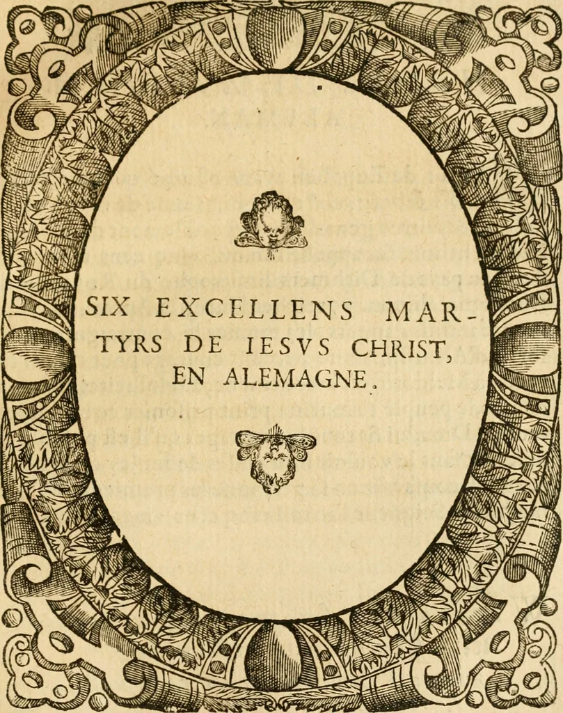 An illustration from Les vrais povrtraits des hommes illvstres en piete et doctrine : dv trauail desquels Diev s'est serui en ces derniers temps, pour remettre sus la vraye Religion en diuers pays de la chrestienté : auec les descriptions de leur vie & de leurs faits plus memorables : plvs, qvaranteqvatre emblemes chrestiens, 1581, leaf 86