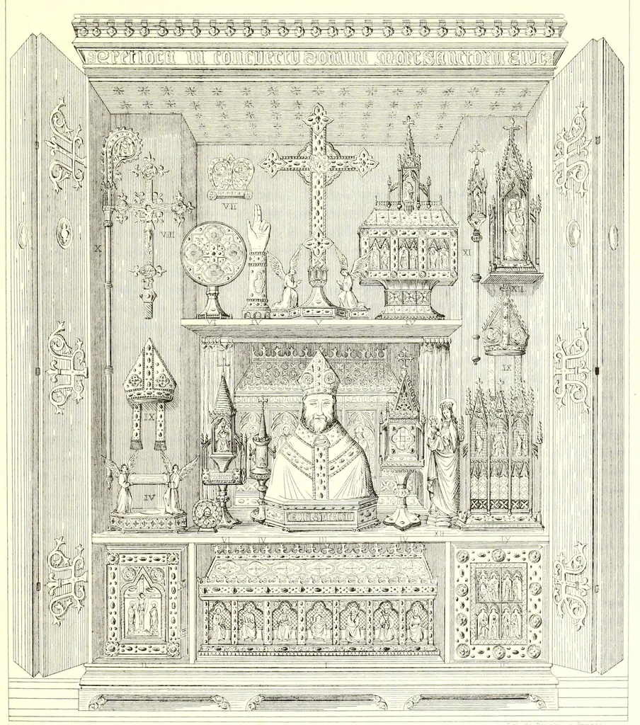 An illustration from Les vrais principes de l'architecture ogivale ou chrétienne : avec des remarques sur leur renaissance au temps actuel, 1850, leaf 137