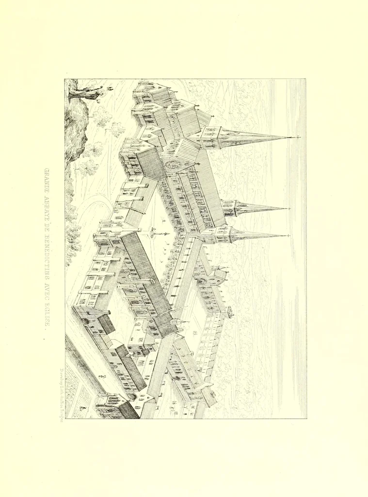 An illustration from Les vrais principes de l'architecture ogivale ou chrétienne : avec des remarques sur leur renaissance au temps actuel, 1850, leaf 345