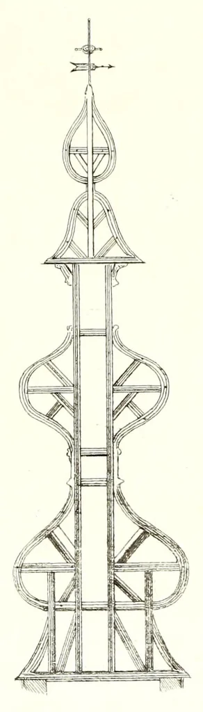 An illustration from Les vrais principes de l'architecture ogivale ou chrétienne : avec des remarques sur leur renaissance au temps actuel, 1850, leaf 94