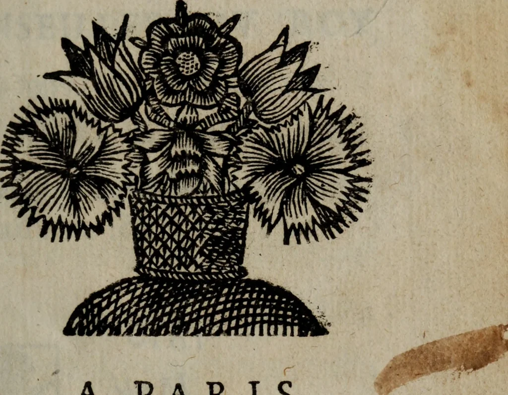 An illustration from Les œvvres de monsievr de Montrevil, 1666, leaf 4