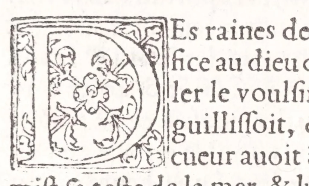 An illustration from Les XV. liures de la Metamorphose d'Ouide (poëte treselegãt) : contenans L'olympe des histoires poëtiques, traduictz de Latin en Francoys : le tout figuré de nouuelles figures & hystoires .., 1539, leaf 396