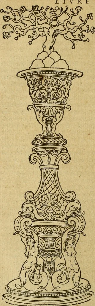 An illustration from Le tableav des riches inventions couuertes de voile des feintes amoureuses, qui sont representees dans le Songe de Poliphile, desvoilees des ombres d Songe & subtilement exposees par Beroalde, 1600, leaf 111