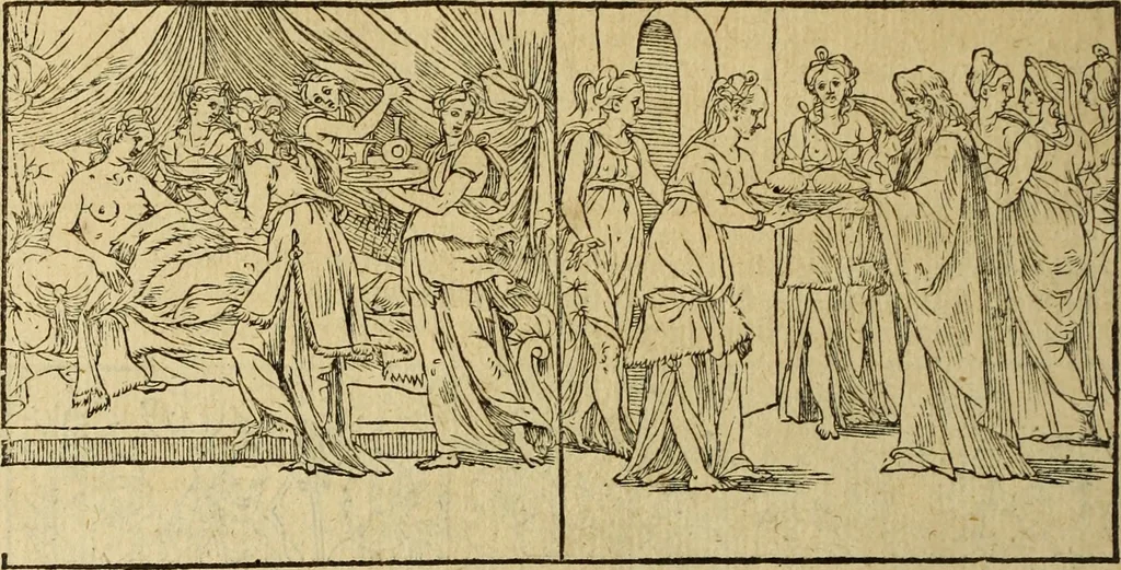 An illustration from Le tableav des riches inventions couuertes de voile des feintes amoureuses, qui sont representees dans le Songe de Poliphile, desvoilees des ombres d Songe & subtilement exposees par Beroalde, 1600, leaf 149