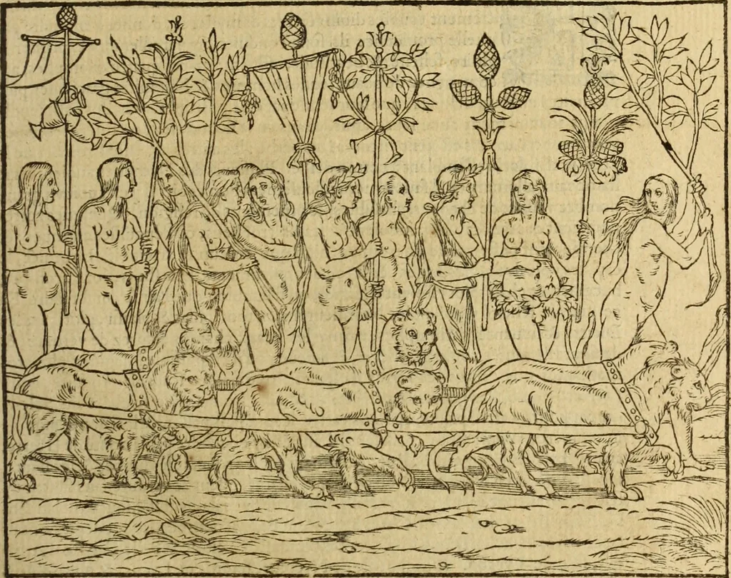 An illustration from Le tableav des riches inventions couuertes de voile des feintes amoureuses, qui sont representees dans le Songe de Poliphile, desvoilees des ombres d Songe & subtilement exposees par Beroalde, 1600, leaf 162