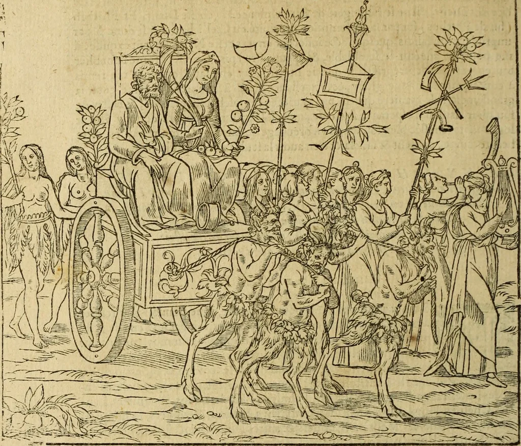 An illustration from Le tableav des riches inventions couuertes de voile des feintes amoureuses, qui sont representees dans le Songe de Poliphile, desvoilees des ombres d Songe & subtilement exposees par Beroalde, 1600, leaf 169