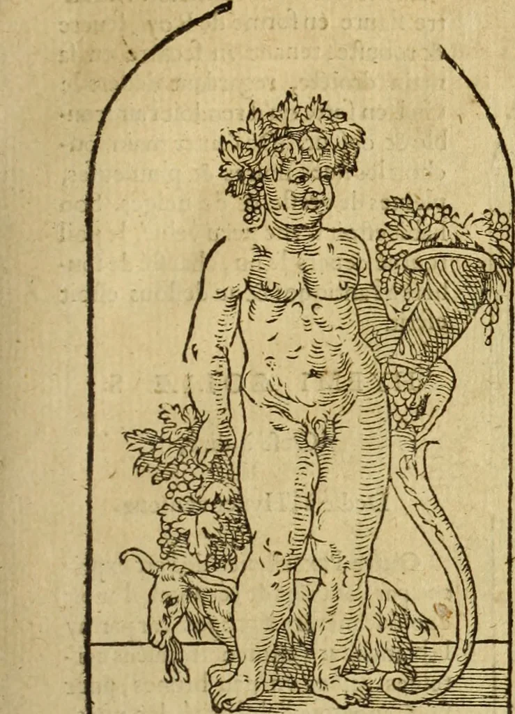 An illustration from Le tableav des riches inventions couuertes de voile des feintes amoureuses, qui sont representees dans le Songe de Poliphile, desvoilees des ombres d Songe & subtilement exposees par Beroalde, 1600, leaf 172