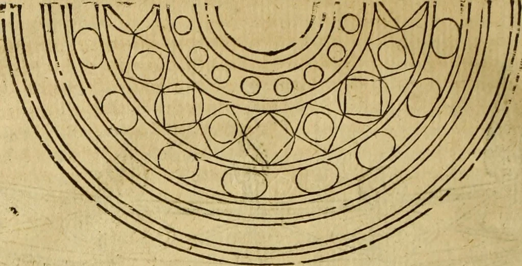 An illustration from Le tableav des riches inventions couuertes de voile des feintes amoureuses, qui sont representees dans le Songe de Poliphile, desvoilees des ombres d Songe & subtilement exposees par Beroalde, 1600, leaf 263