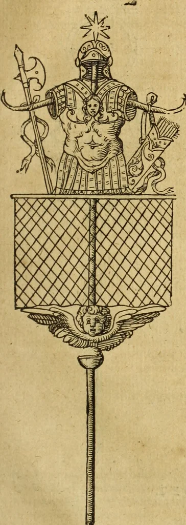 An illustration from Le tableav des riches inventions couuertes de voile des feintes amoureuses, qui sont representees dans le Songe de Poliphile, desvoilees des ombres d Songe & subtilement exposees par Beroalde, 1600, leaf 268