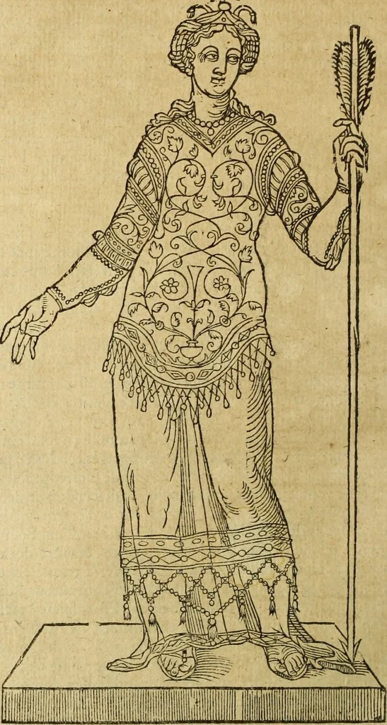 An illustration from Le tableav des riches inventions couuertes de voile des feintes amoureuses, qui sont representees dans le Songe de Poliphile, desvoilees des ombres d Songe & subtilement exposees par Beroalde, 1600, leaf 273