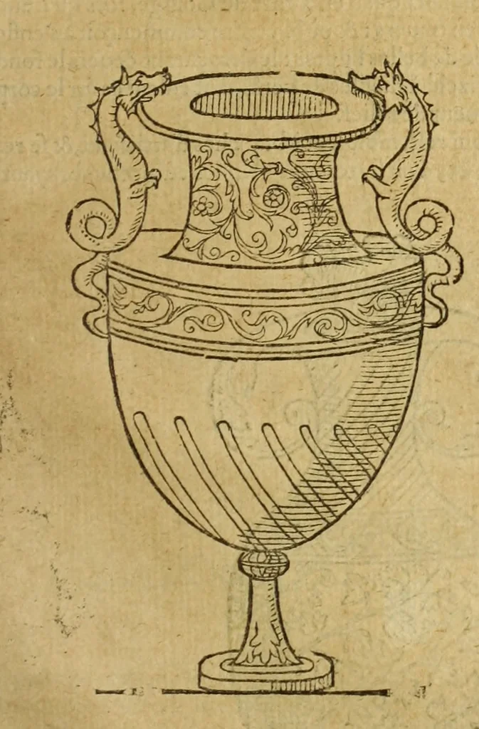 An illustration from Le tableav des riches inventions couuertes de voile des feintes amoureuses, qui sont representees dans le Songe de Poliphile, desvoilees des ombres d Songe & subtilement exposees par Beroalde, 1600, leaf 274