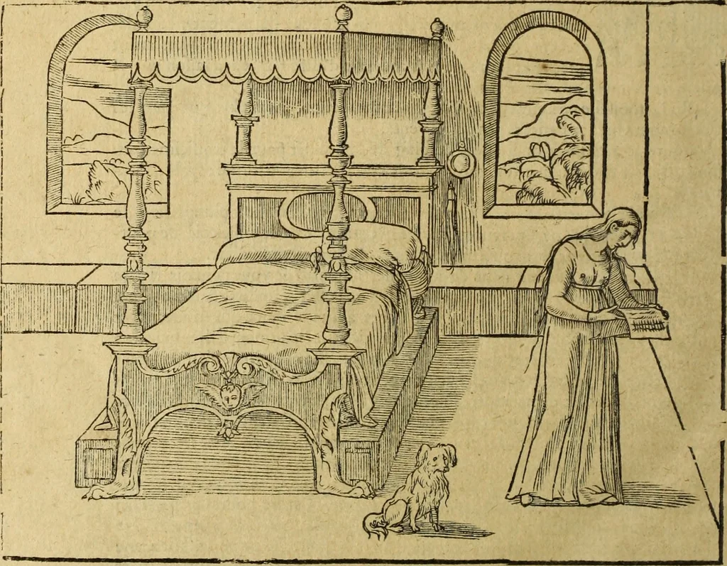 An illustration from Le tableav des riches inventions couuertes de voile des feintes amoureuses, qui sont representees dans le Songe de Poliphile, desvoilees des ombres d Songe & subtilement exposees par Beroalde, 1600, leaf 337