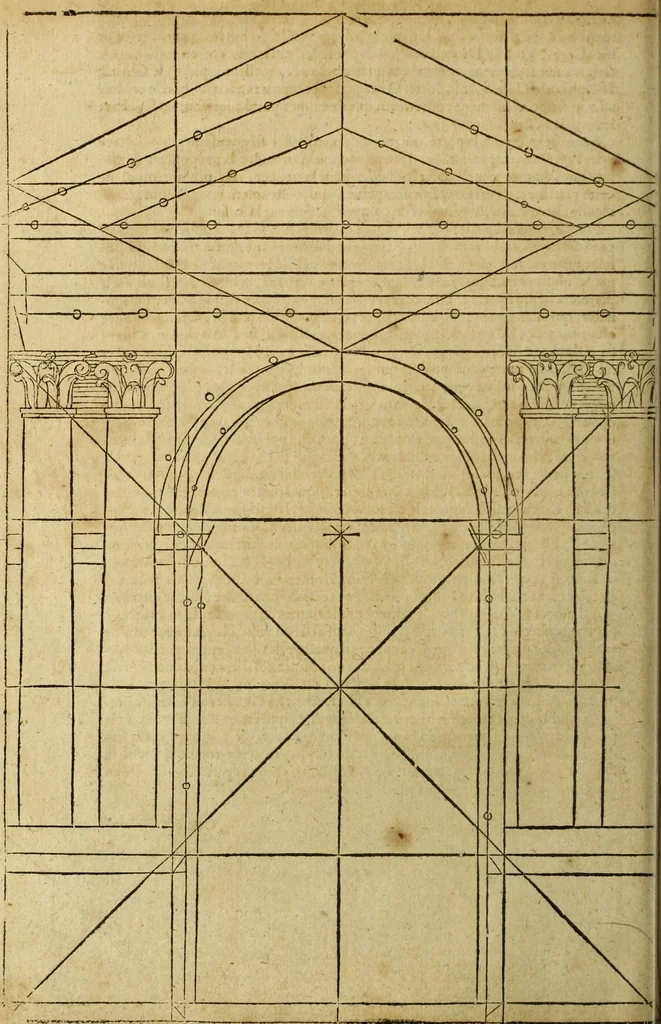 An illustration from Le tableav des riches inventions couuertes de voile des feintes amoureuses, qui sont representees dans le Songe de Poliphile, desvoilees des ombres d Songe & subtilement exposees par Beroalde, 1600, leaf 55