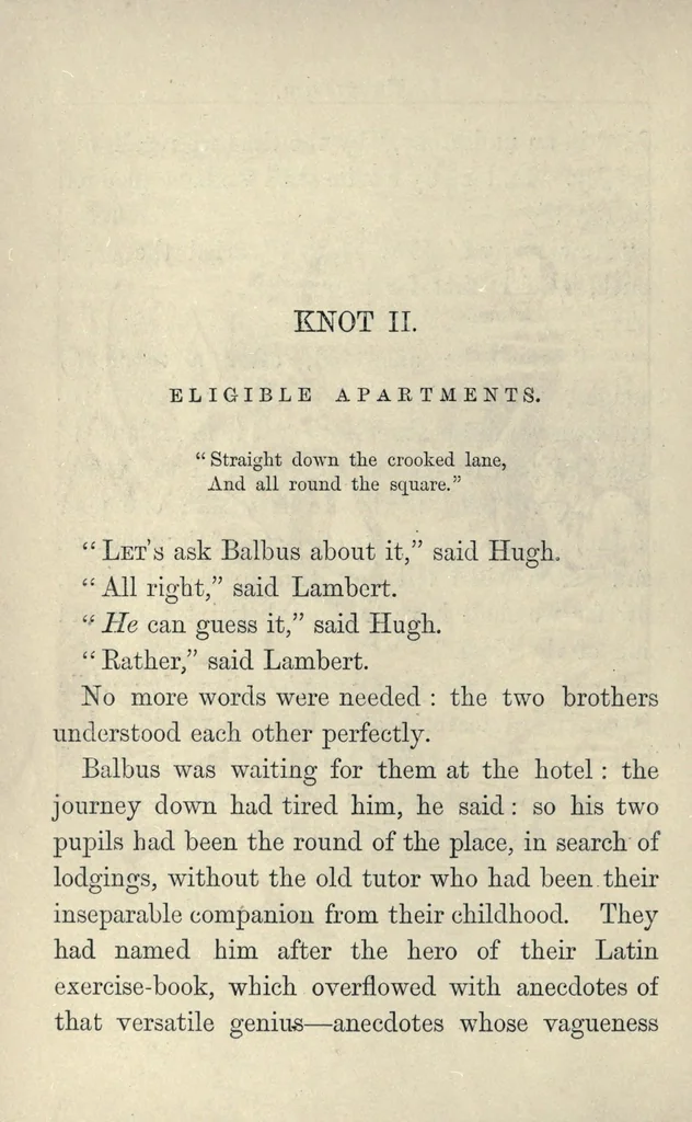 An illustration from A tangled tale, 1885, leaf 22