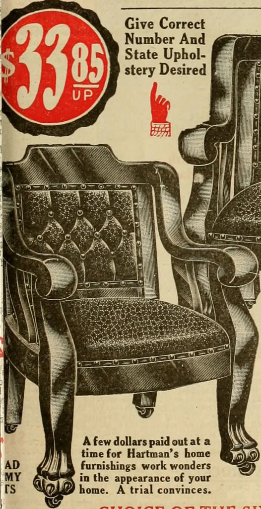 An illustration from Let Hartman feather your nest., 1916, leaf 120