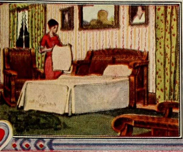 An illustration from Let Hartman feather your nest., 1916, leaf 136