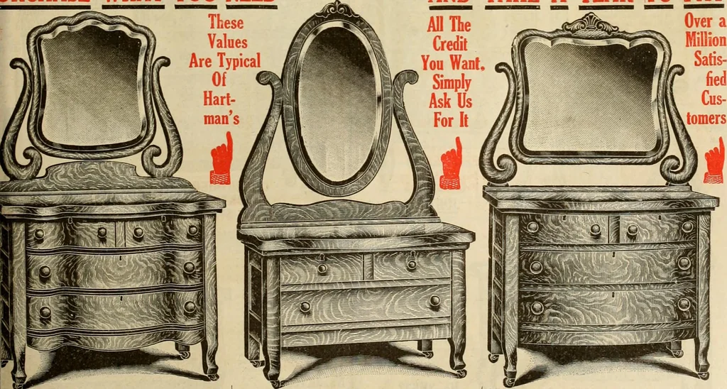 An illustration from Let Hartman feather your nest., 1916, leaf 176
