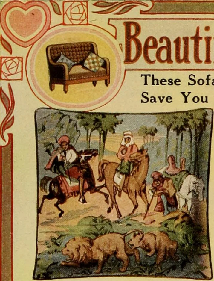An illustration from Let Hartman feather your nest., 1916, leaf 205