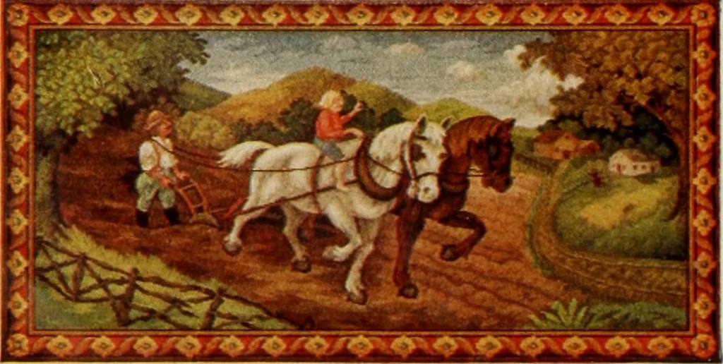 An illustration from Let Hartman feather your nest., 1916, leaf 45
