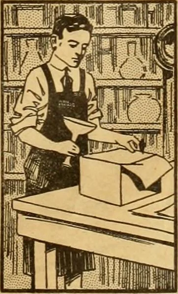 An illustration from Let Hartman feather your nest., 1916, leaf 8