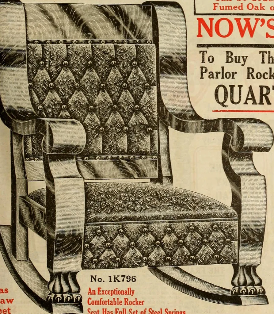 An illustration from Let Hartman feather your nest., 1916, leaf 94