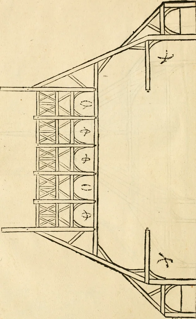 An illustration from Le theatre de l'art de charpentier : enrichi de diuerses figures, auec l'interpretation dicelles faict & dresse, 1627, leaf 101