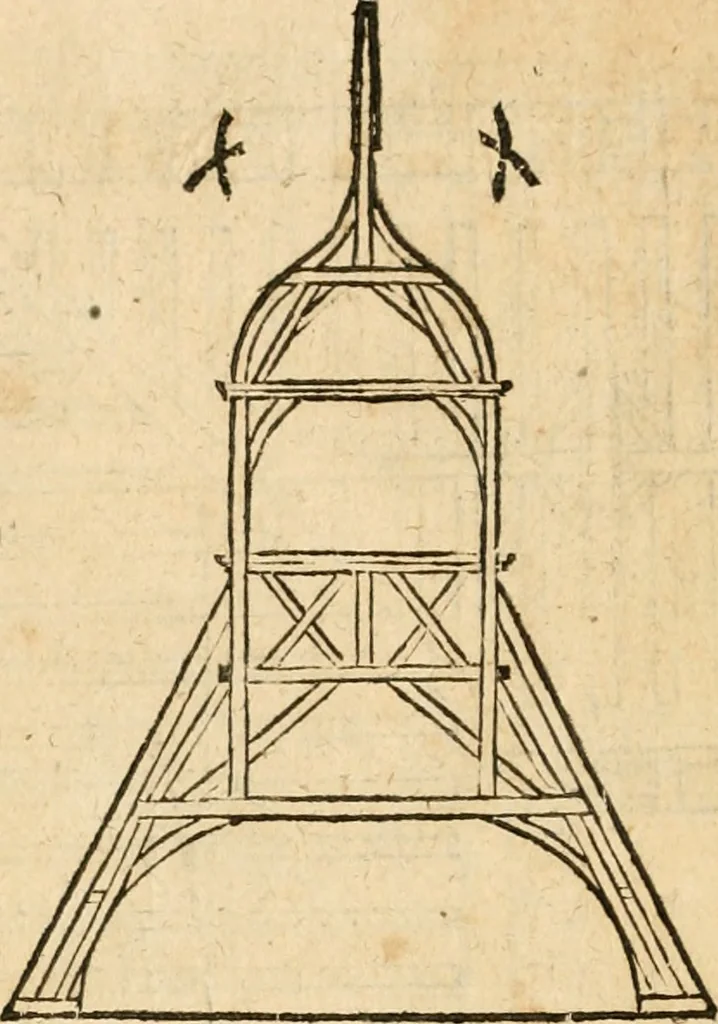 An illustration from Le theatre de l'art de charpentier : enrichi de diuerses figures, auec l'interpretation dicelles faict & dresse, 1627, leaf 105