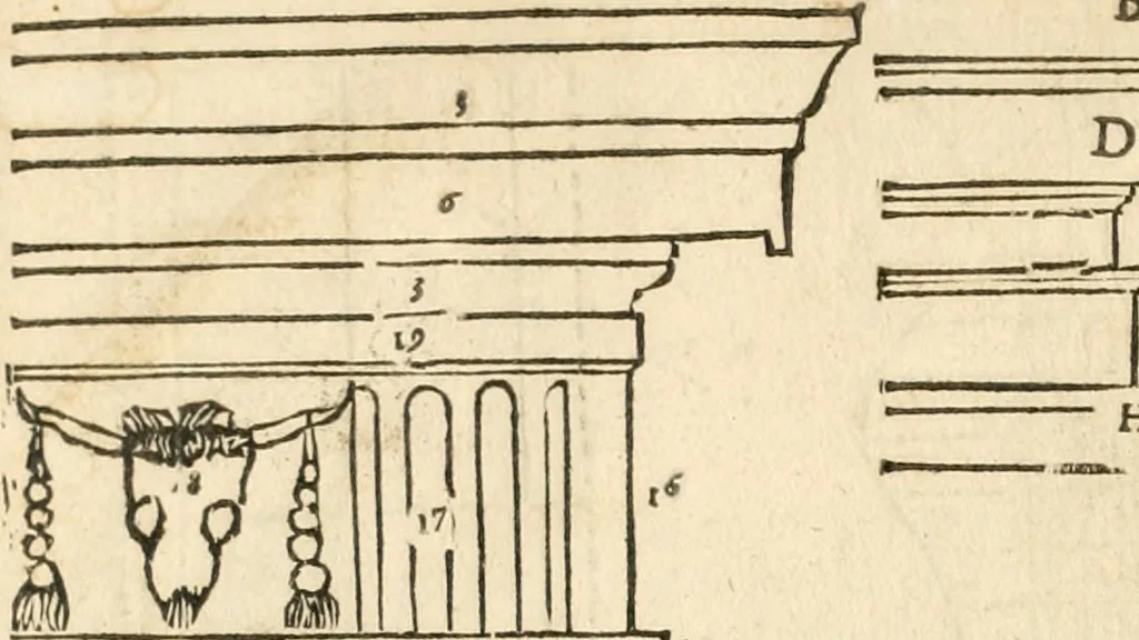 An illustration from Le theatre de l'art de charpentier : enrichi de diuerses figures, auec l'interpretation dicelles faict & dresse, 1627, leaf 193