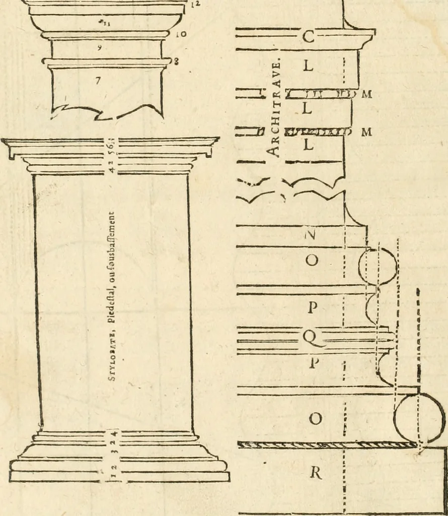 An illustration from Le theatre de l'art de charpentier : enrichi de diuerses figures, auec l'interpretation dicelles faict & dresse, 1627, leaf 193