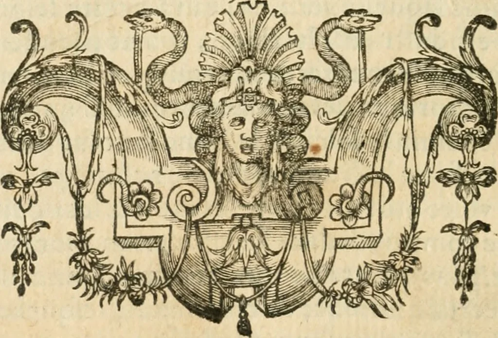 An illustration from Le theatre des antiquitez de Paris; où est traicté de la fondation des eglises et chapelles de la cité, vniuersité, ville et diocese de Paris; comme aussi de l'institution du Parlement, fondation de l'vniuersité & colleges & autres choses remarquables. Diuisé en quatre liures, 1612, leaf 269