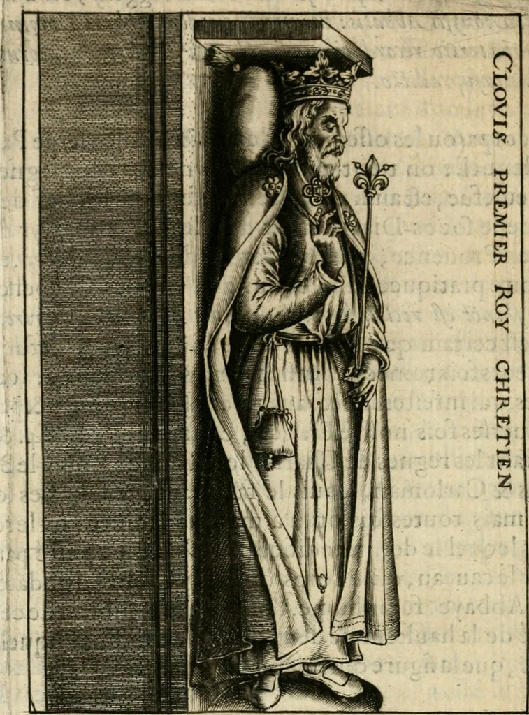An illustration from Le theatre des antiquitez de Paris; où est traicté de la fondation des eglises et chapelles de la cité, vniuersité, ville et diocese de Paris; comme aussi de l'institution du Parlement, fondation de l'vniuersité & colleges & autres choses remarquables. Diuisé en quatre liures, 1612, leaf 293