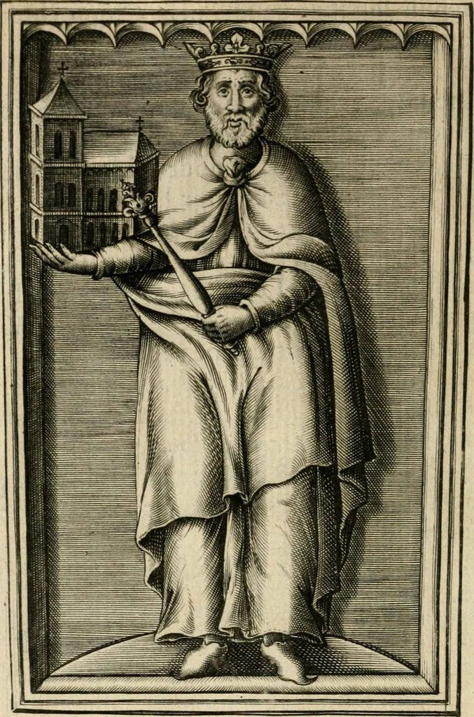 An illustration from Le theatre des antiquitez de Paris; où est traicté de la fondation des eglises et chapelles de la cité, vniuersité, ville et diocese de Paris; comme aussi de l'institution du Parlement, fondation de l'vniuersité & colleges & autres choses remarquables. Diuisé en quatre liures, 1612, leaf 321