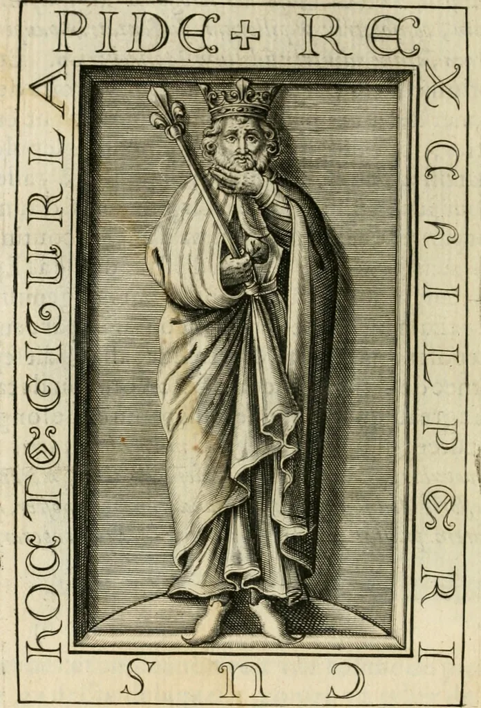 An illustration from Le theatre des antiquitez de Paris; où est traicté de la fondation des eglises et chapelles de la cité, vniuersité, ville et diocese de Paris; comme aussi de l'institution du Parlement, fondation de l'vniuersité & colleges & autres choses remarquables. Diuisé en quatre liures, 1612, leaf 323