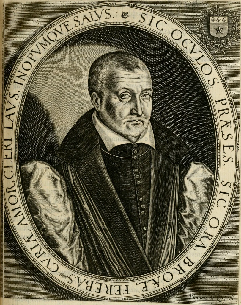 An illustration from Le theatre des antiquitez de Paris; où est traicté de la fondation des eglises et chapelles de la cité, vniuersité, ville et diocese de Paris; comme aussi de l'institution du Parlement, fondation de l'vniuersité & colleges & autres choses remarquables. Diuisé en quatre liures, 1612, leaf 582