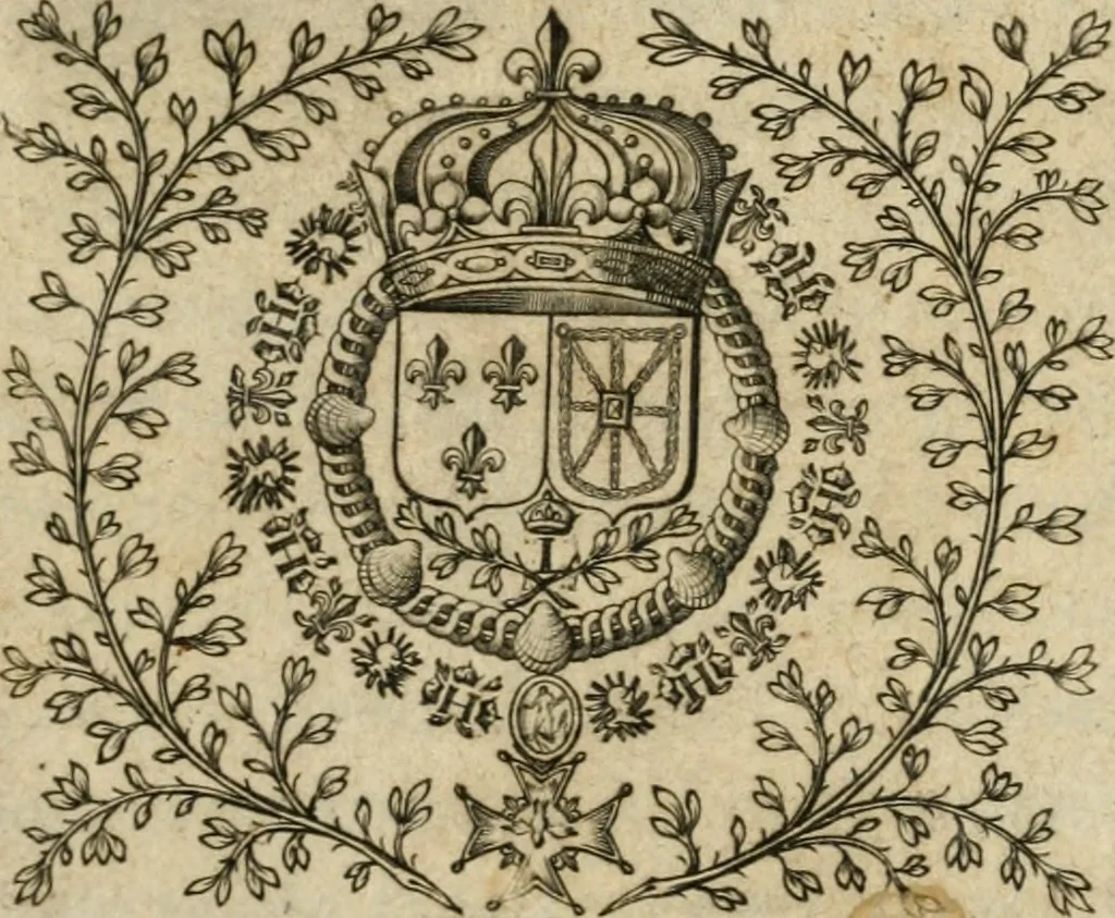 An illustration from Le theatre des antiquitez de Paris; où est traicté de la fondation des eglises et chapelles de la cité, vniuersité, ville et diocese de Paris; comme aussi de l'institution du Parlement, fondation de l'vniuersité & colleges & autres choses remarquables. Diuisé en quatre liures, 1612, leaf 6