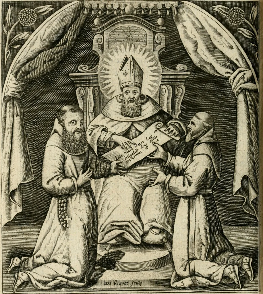 An illustration from Le theatre des antiquitez de Paris; où est traicté de la fondation des eglises et chapelles de la cité, vniuersité, ville et diocese de Paris; comme aussi de l'institution du Parlement, fondation de l'vniuersité & colleges & autres choses remarquables. Diuisé en quatre liures, 1612, leaf 787