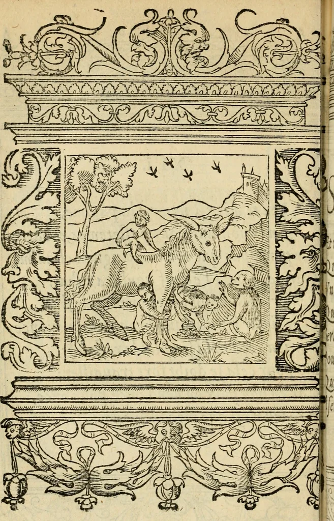 An illustration from Le theatre des bons engins : auquel sont contenuz cent emblemes moraulx, 1545, leaf 101