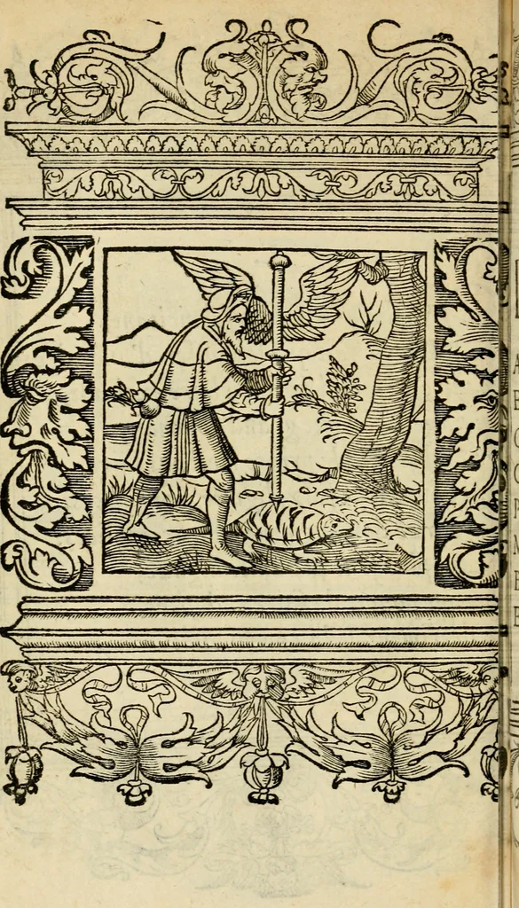 An illustration from Le theatre des bons engins : auquel sont contenuz cent emblemes moraulx, 1545, leaf 119