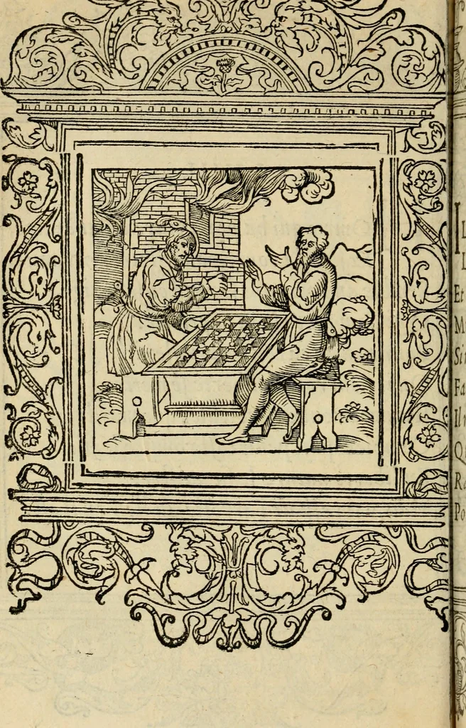 An illustration from Le theatre des bons engins : auquel sont contenuz cent emblemes moraulx, 1545, leaf 135